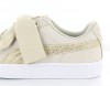 Puma Basket heart canvas femme beige beige gold