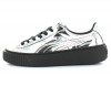 Puma Basket Platform Metalic Silver