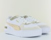 Puma Cali sport varsity blanc beige or