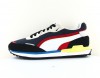 Puma City rider noir blanc rouge bleu jaune