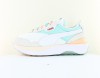 Puma Cruise rider gloaming blanc bleu jaune pastel cuivre