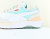 Puma Cruise rider gloaming blanc bleu jaune pastel cuivre