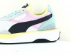 Puma Cruise rider silk blanc noir rose bleu jaune