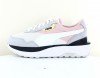 Puma Cruise rider silk blanc rose gris noir