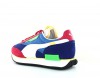 Puma Future rider play on bleu blanc rouge vert