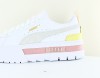 Puma Mayze cuir blanc or beige rose jaune