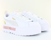 Puma Mayze cuir blanc or beige rose jaune