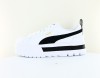 Puma Mayze cuir blanc or noir