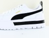 Puma Mayze cuir blanc or noir