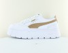 Puma Mayze stack blanc beige or