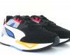 Puma Mirage sport remix noir bleu blanc rouge jaune