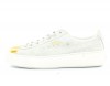 Puma suede platforme gold blanc-gold