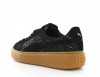 Puma Platform Exotskin Noir-Gold