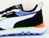 Puma Rider fv future vintage noir jaune fluo bleu orange