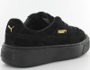 Puma suede platforme gold noir-gold