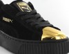 Puma suede platforme gold noir-gold