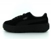 Puma Suede platform trace animal Noir-noir-argent