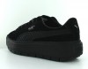 Puma Suede platform trace animal Noir-noir-argent