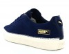 Puma Suede trim bleu marine or beige