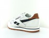 Reebok Cl leather beige bleu marine marron gomme