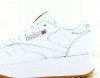Reebok CL leather Double blanc-gomme