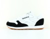 Reebok CL leather mu blanc noir gomme