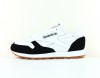 Reebok CL leather mu blanc noir gomme