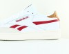 Reebok Club c revenge blanc rouge marron clair