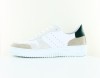 Schmoove Evoc sneaker perfo suede blanc beige vert