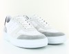 Schmoove Evoc sneaker perfo suede blanc gris noir
