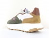 Schmoove Fire runner blanc kaki marron camel