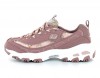 Skechers D lites floral days Mauve blanc