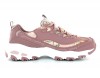 Skechers D lites floral days Mauve blanc