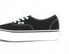 Vans Authentic platform noir blanc