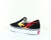 Vans Classic slip-on flame noir rouge jaune flamme