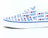 Vans Era i love my vans blanc bleu coeur