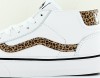 Vans Mid Skool 37 blanc leopard