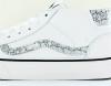 Vans Mid Skool 37 blanc serpent argent