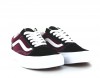 Vans Old Skool bordeaux noir blanc