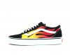 Vans Old skool flame noir blanc jaune rouge