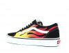 Vans Old skool flame noir blanc jaune rouge