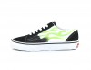 Vans Old skool flame noir blanc vert