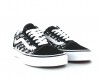 Vans Old skool logo repeat noir blanc