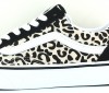 Vans Old skool safari noir blanc leopard print