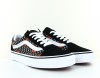 Vans Old skool tiger floral noir blanc