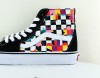 Vans Sk8-hi floral checkerboard noir floral checkerboard