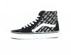 Vans Sk8-hi logo repeat noir blanc