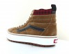 Vans SK8-hi mte 1 winter marron noir blanc carreaux rouge