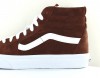 Vans SK8 hi pig suede marron blanc