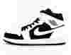 Jordan Air Jordan 1 Mid blanc-noir